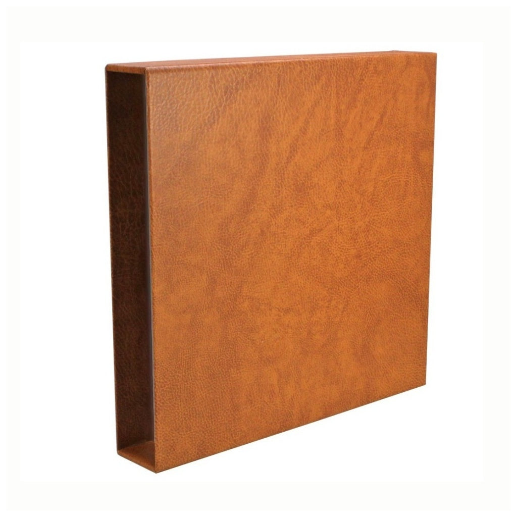 Tan 'Maxi XL Luxus system' album slipcase on a white background