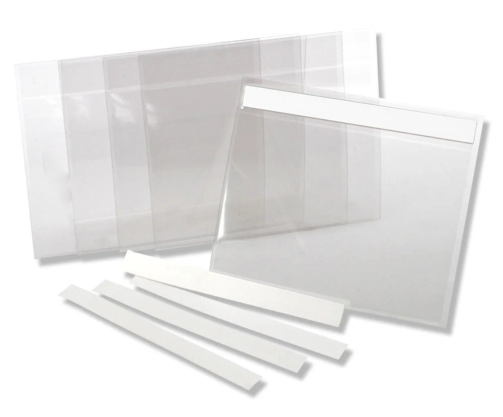 Clear index dividers with white labels on a white background