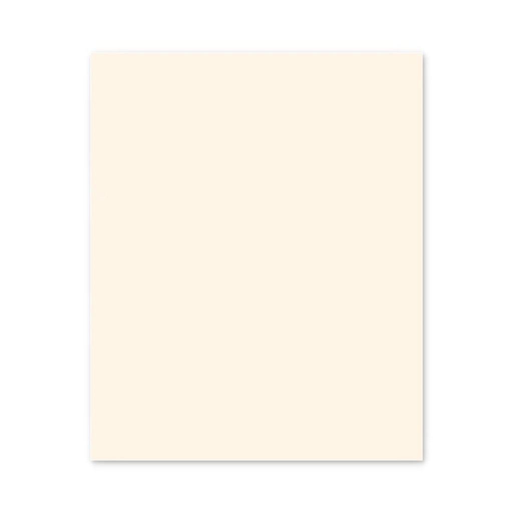 Cream colored illustration representing a stamp album exhibit page without holes on a white background