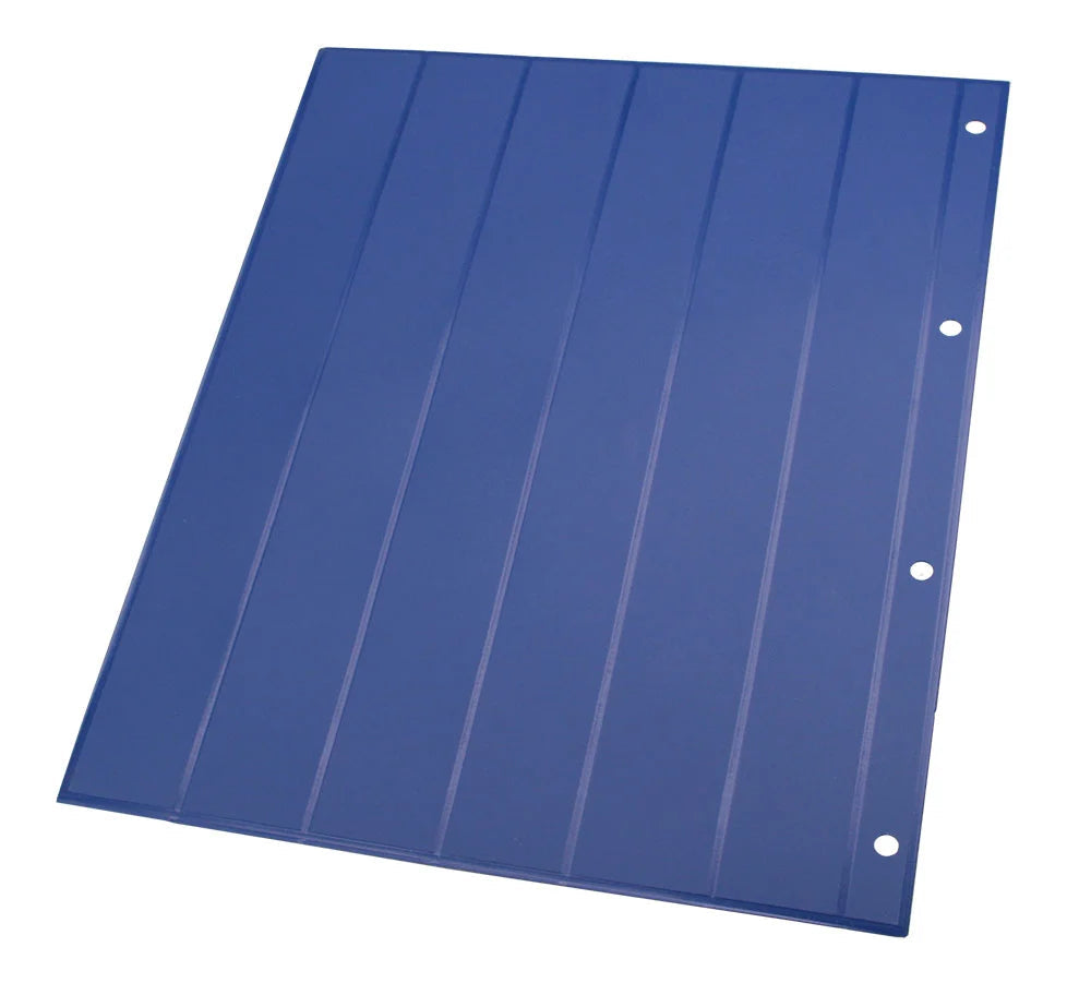 Back of the blue velvet sheet with vertical lines on a white background