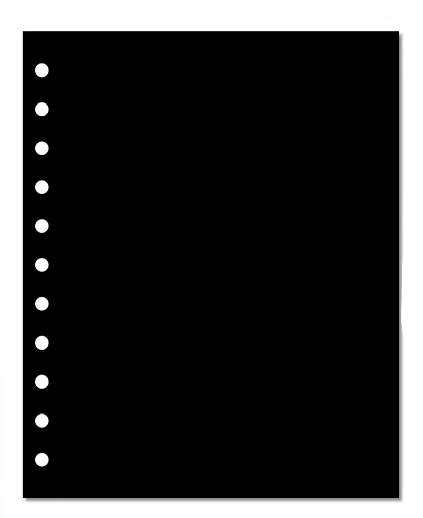 Illustration representing a black album on a white background