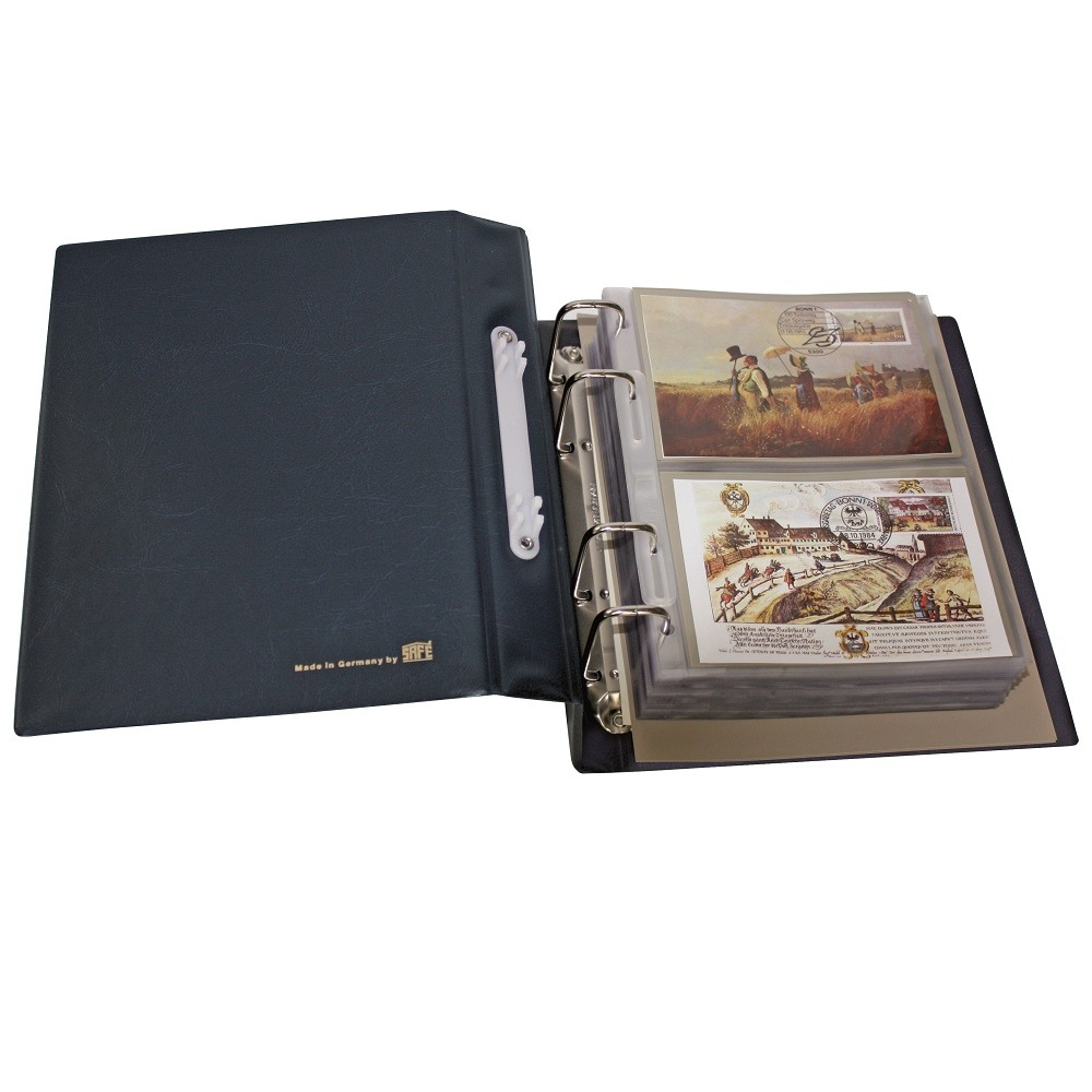 Compact 4-Ring Postcard Album Package