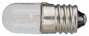 Small cylindrical replacement light bulb with metallic base for the SAFE Signoscope on a white background