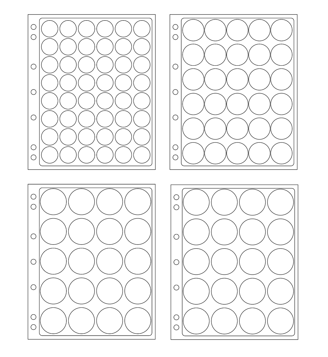 Coin Capsule Page Layout Drawing