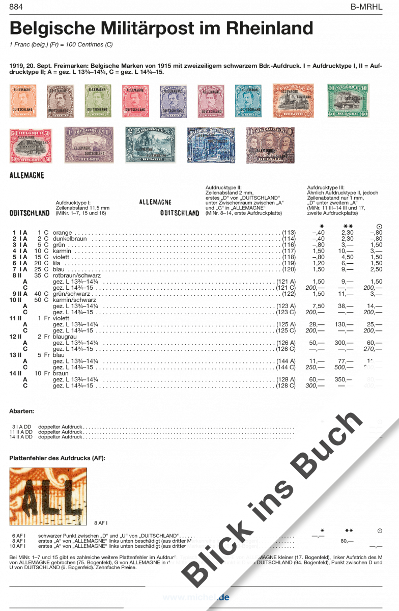 MICHEL Philatelic Catalog: Germany Specialized 1849-1945 (Deutschland Spezial) (Vol. 1)