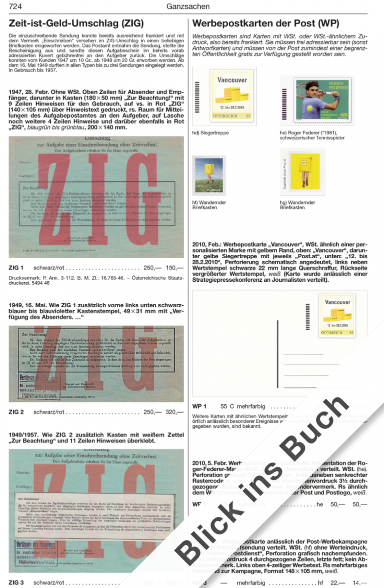 Page from a Michel stamp catalog featuring various stamps with text and numbers.