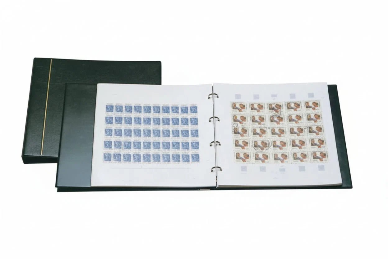 1250 Mint Sheet Album shown with stamps