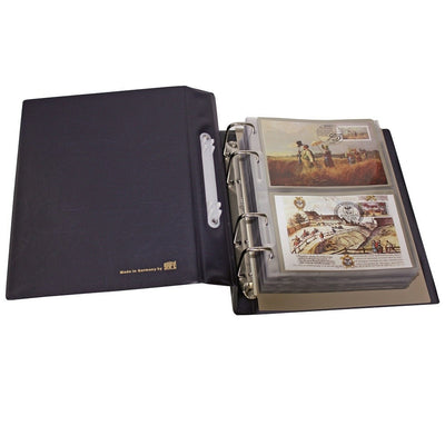 Compact 4-Ring Album System for Postcard Collectors