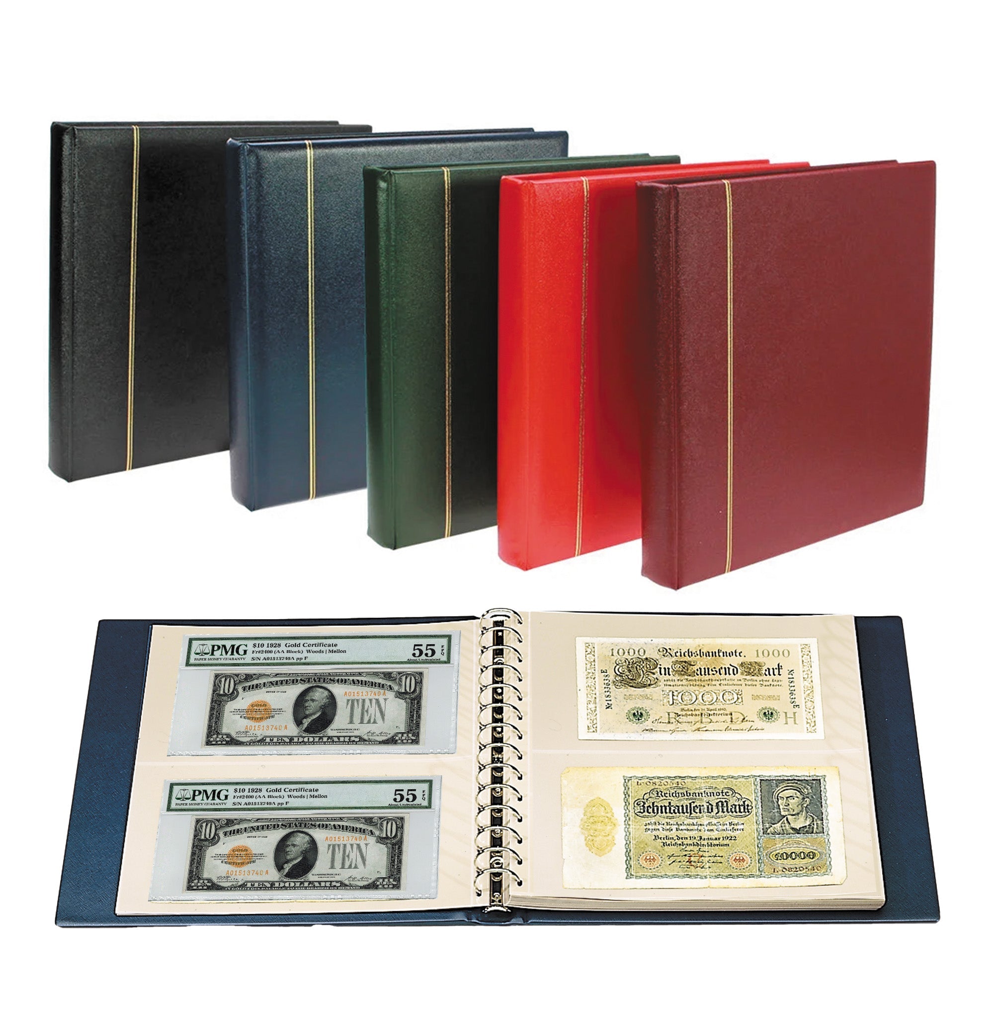Classic 14-Ring Album System for Currency Collectors