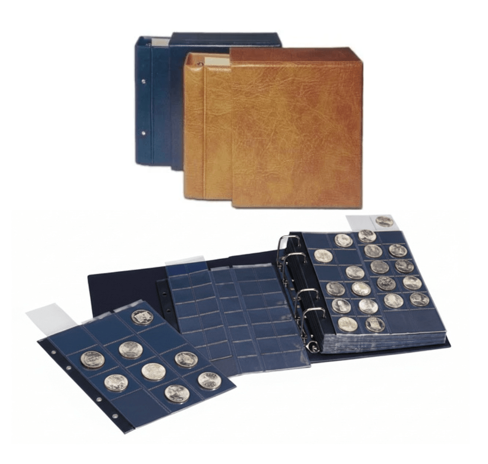 Compact 4-Ring Album System for Coin & Currency Collectors