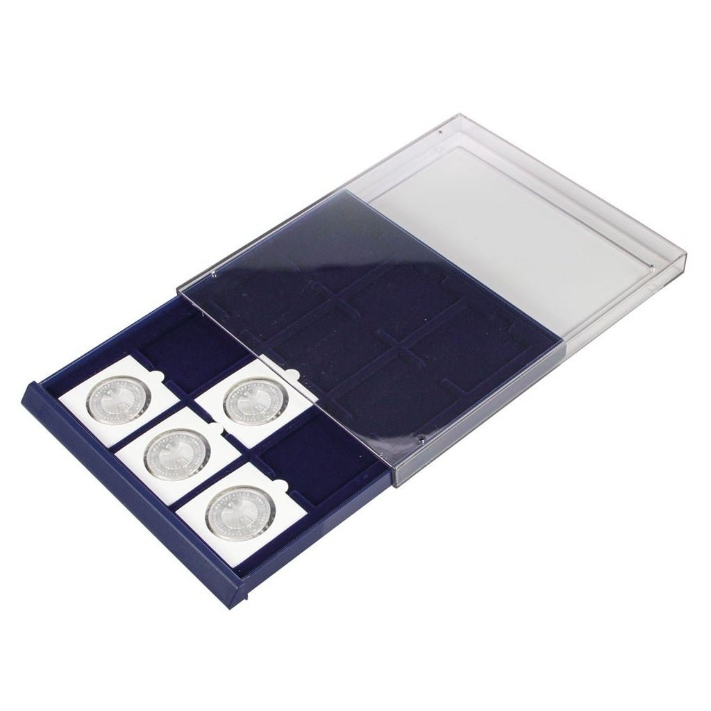 Stackable acrylic and polystyrene coin drawer