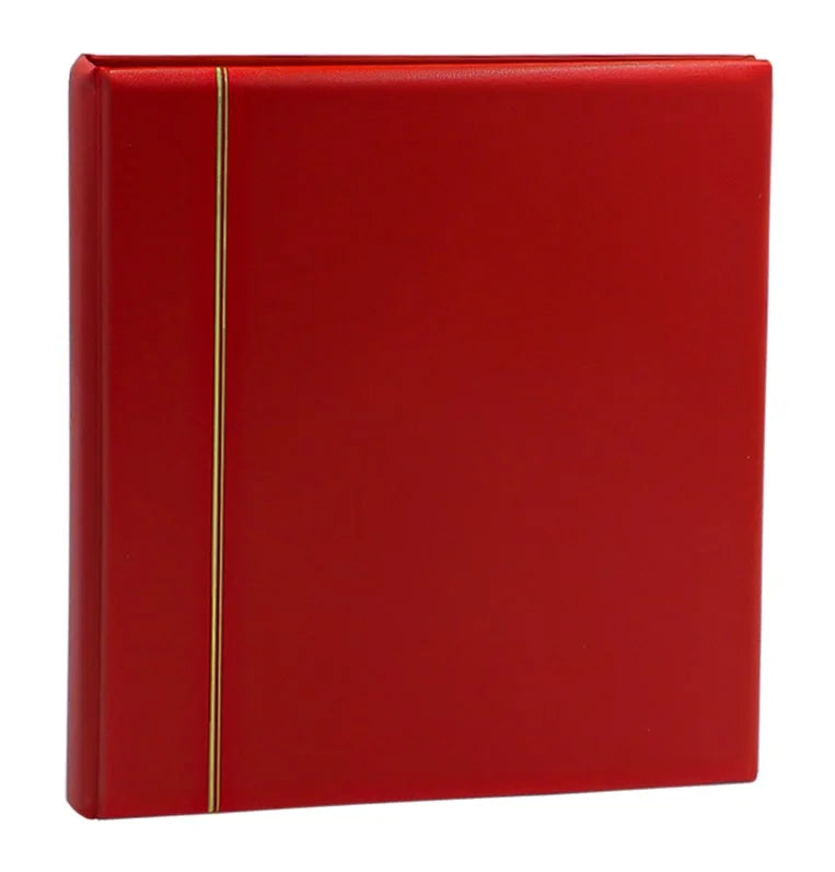 Flag red Morocco album with a gold embossed line on a white background