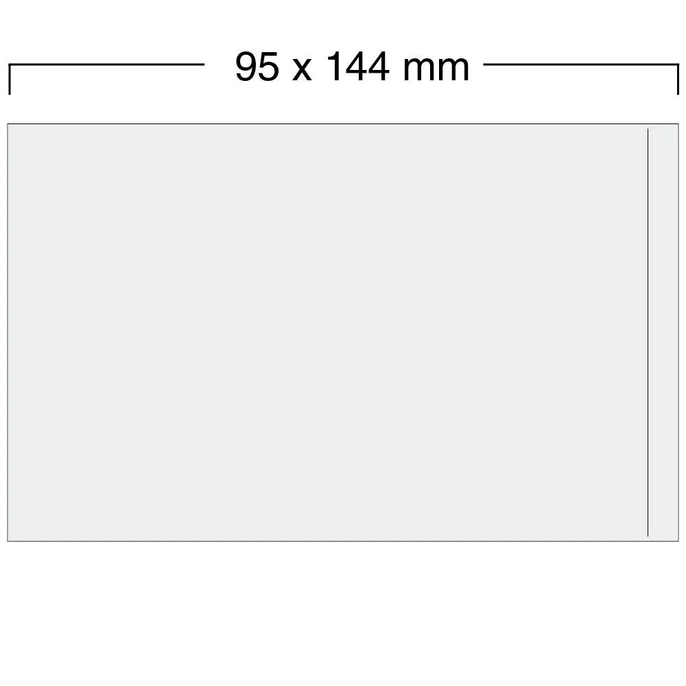 Illustration representing a sleeve with the dimensions on a white background