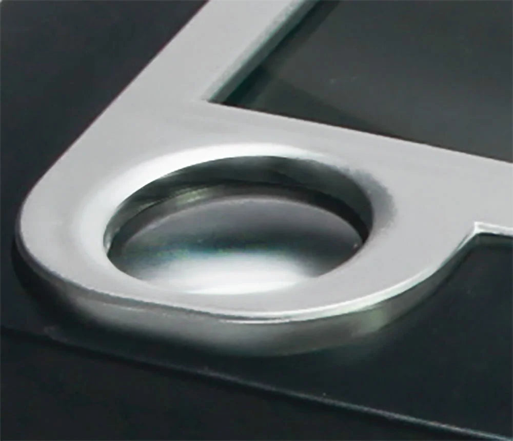 Zoomed in, detail image of a circular magnifying lens on the philalux