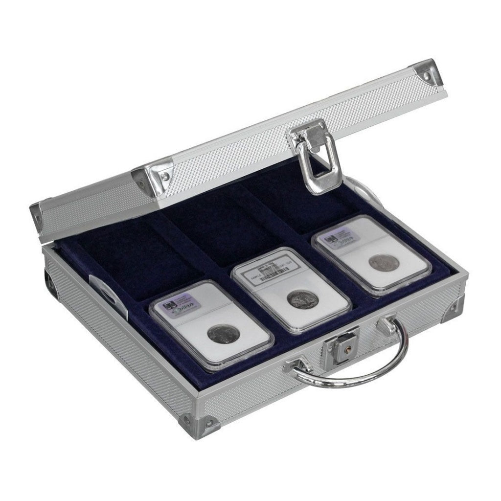 Aluminum coin carrying case