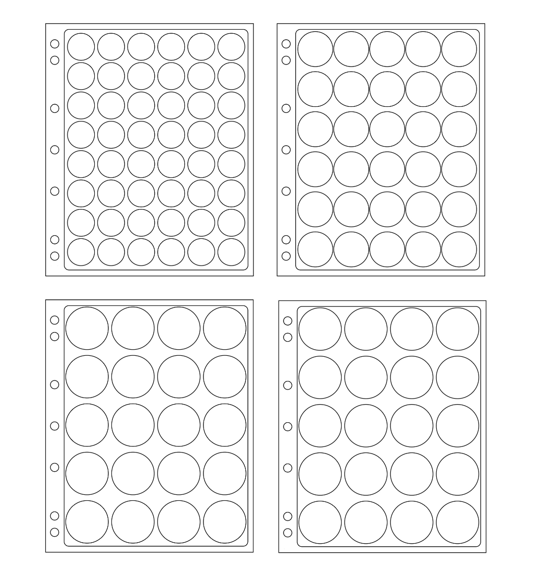 Collecto System: Coin Capsule Transparent Pages (Pack of 2)