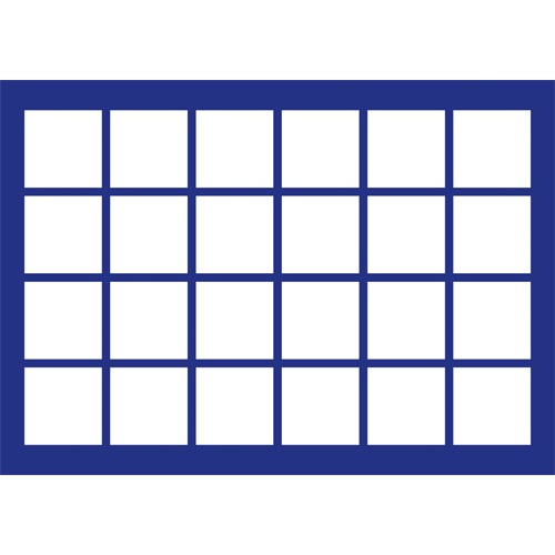 Coin Tray 186 for 6 Trays for Silver Eagles in Capsules