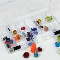 Rock Collection Box with 18 Compartments