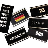 Preprinted Gold Embossed Labels