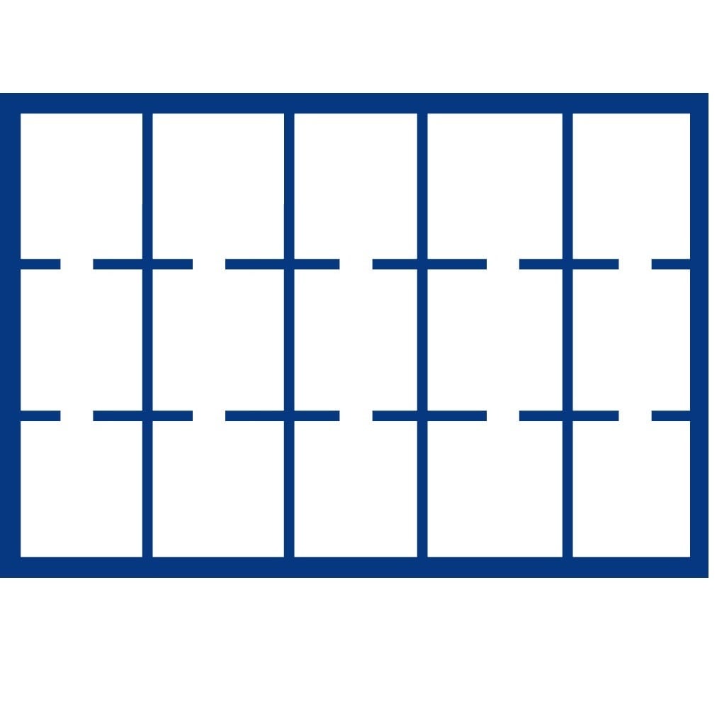 Interior Layout of Tray inside Case No. 5846