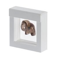 Cremation Crystal Display Case - White 4x4"
