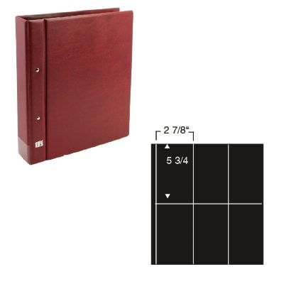 Collecto Value Plate Block Album Wine Red - with 10 pages