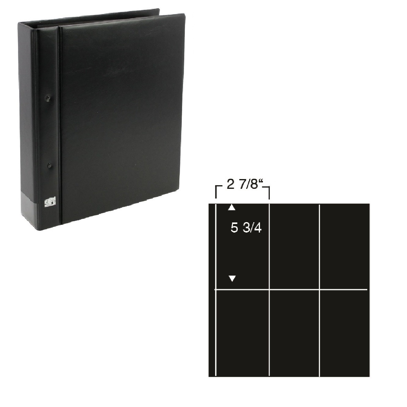 Collecto Value Plate Block Album Black With 10 Pages Safe Collecting Supplies