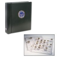 Premium Coin Album for Half Dollars in Capsules - Black Premium