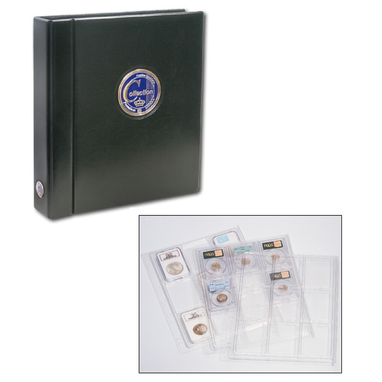 Premium Album For Graded CoinsFor 36 Slabs SAFE Collecting Supplies