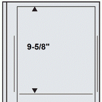 Stamp Album Pages-Dual Blank Page 1 Pocket Per 5 for Mint Sheets
