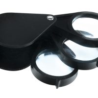 Triple 5x+5x+5x Lenses in One 15x Pocket Loupe