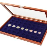 Coin Display Case for 8 Euro Coin Sets in Capsules Coin Display Case for 8 Euro Coin Sets in Capsules