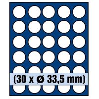 Coin Case for Presidential Dollars in Capsules-Nova Exquisite Drawer w/30 Round Compartments