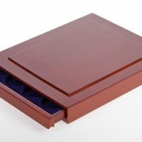 Coin Case for Silver Eagles in Capsules-Nova Exquisite Drawer w/12 Compartments