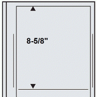 Stamp Album Pages-Dual Blank Page 1 Pocket Per 5 for Mint Sheets