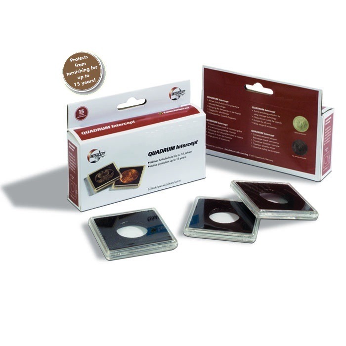Quadrum 2x2 Intercept Coin Holders 30mm Pkg of 6 Quadrum 2x2 Intercept Coin Holders 30mm Pkg of 6