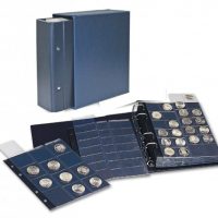 Coin Album w/4 Pages-Modern Compact Blue