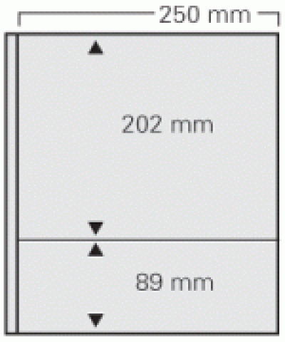 Dual Blank Page 2 Pocket Combination Per 5 For Souvenir Sheets and Stamps Dual Blank Page 2 Pocket Combination Per 5 For Souvenir Sheets and Stamps