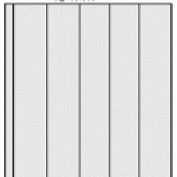 Transparent Garant Stock Page Per 5 - 5 Vertical Rows