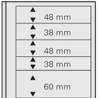Stamp Album Pages-Dual Blank Page 5 Strip Combination Per 5