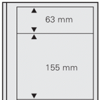 Stamp Album Pages-Dual Blank Page 2 Pocket Combination Per 5