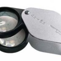 Folding Magnifier 4x+6x Biconvex