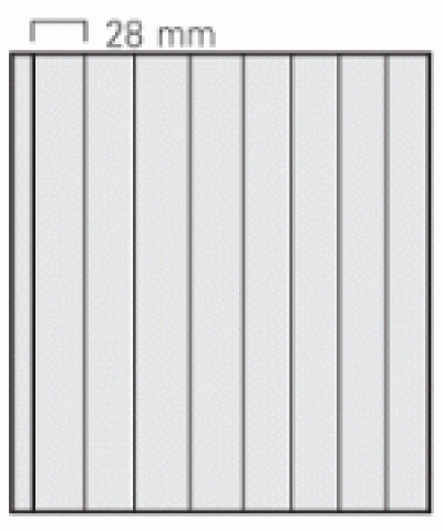 Transparent Garant Stock Page Per 5-8 Vertical Strips