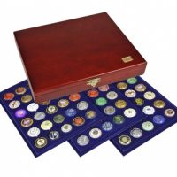 Wooden Case "Elegance" For 90 Champagne Caps