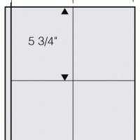 Black Garant Stock Page Per 5-4 Square Pockets