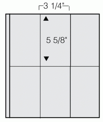 Black Garant Page Per 5-6 Pocket 3-1/4"x5-5/8"