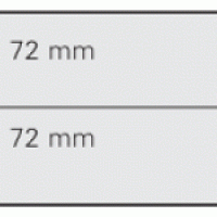 Stamp Auction Approval Cards 2 Strip Black per 10