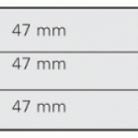 Stamp Auction Approval Cards 3 Strip Black per 10