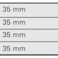 Stamp Auction Approval Cards 4 Strip Black per 10