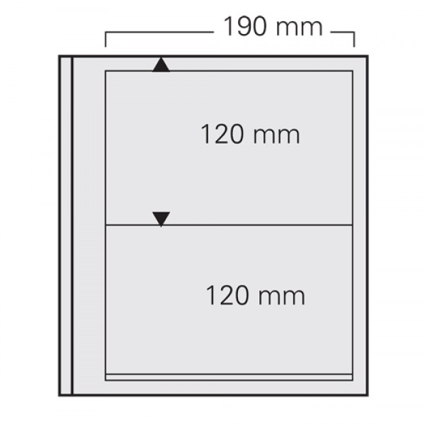 Stamp Album Pages-Dual Blank Page 2 Pocket Per 5 for Reg Covers Stamp Album Pages-Dual Blank Page 2 Pocket Per 5 for Reg Covers